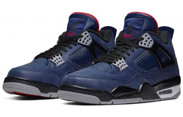 Nike Air Jordan 4 Vinter Retro Basketball Sko Til Mænd Blå