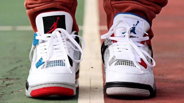 Nike Air Jordan 4 What The 4 Sko Til Mænd Hvid