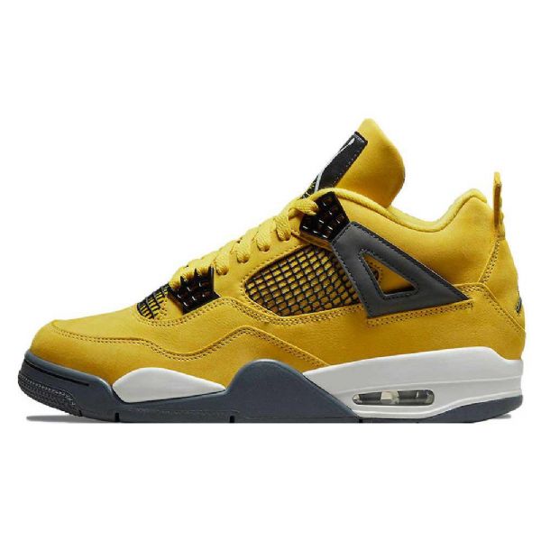 Nike Air Jordan 4ning Sko Til Damer Gul