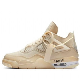 Nike Off-white Air Jordan 4 Sp Retro Basketball Sko Til Damer Khaki