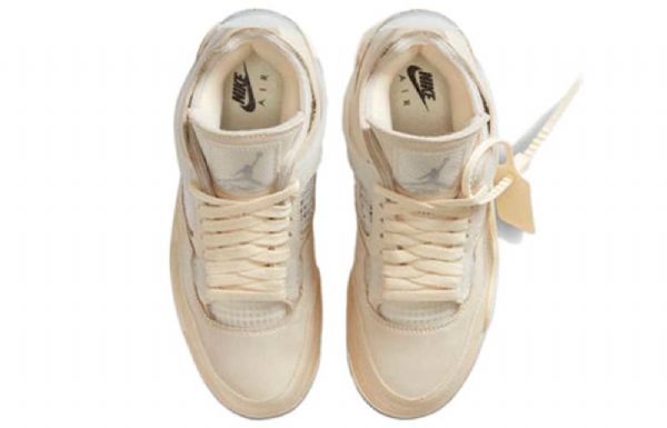 Nike Off-white Air Jordan 4 Sp Retro Basketball Sko Til Damer Khaki