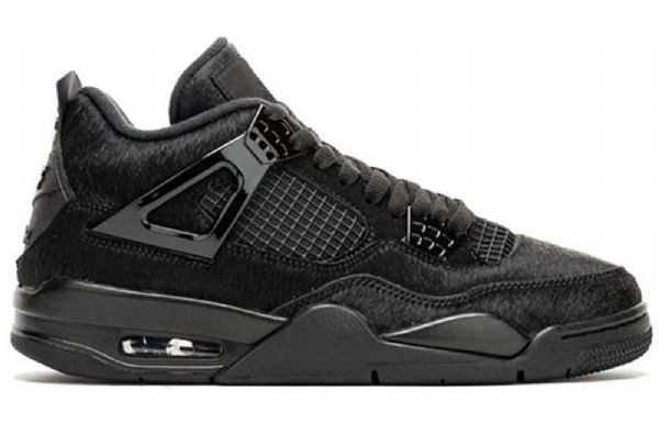 Nike Olivia Kim Air Jordan 4 Retro Basketball Sko Til Damer Sort