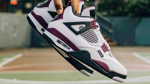 Nike Psg Jordan 4 Sko Til Damer Hvid Grå