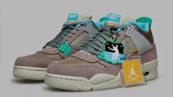 Nike Union Air Jordan 4 30 Års Jubilæum Taupe Haze Fury Sko Til Kvinder Grå