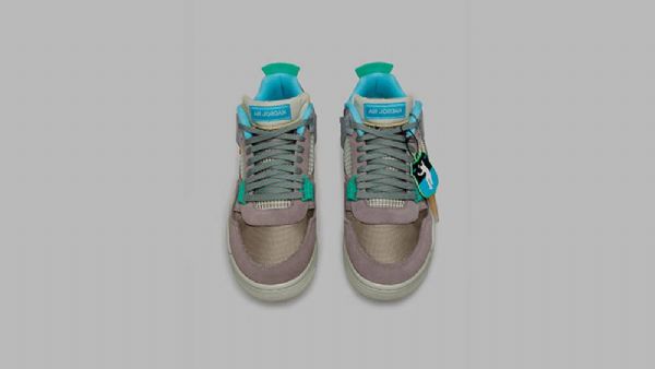 Nike Union Air Jordan 4 30 Års Jubilæum Taupe Haze Fury Sko Til Kvinder Grå