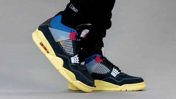 Nike Union Air Jordan 4 Off Noir Sko Til Damer Sort
