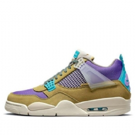 Nike Union La Air Jordan 4 Retro Basketball Sko Til Mænd Flerfarvet