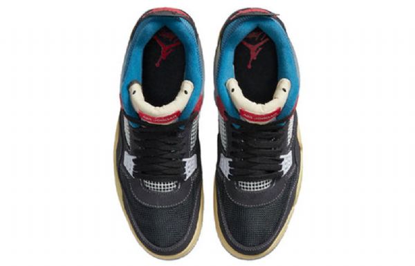 Nike Union La Air Jordan 4 Retro Basketball Sko Til Mænd Sort