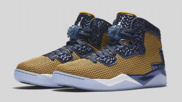 Nike Air Jordan Spike Forty Leaf Sko Til Mænd Guld