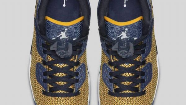 Nike Air Jordan Spike Forty Leaf Sko Til Mænd Guld