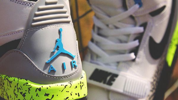 Nike Don C Jordan Legacy 312 Command Force Sko Til Mænd Grågrøn