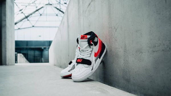Nike Don C Jordan Legacy 312 Hot Lava Sko Til Mænd Grå Orange