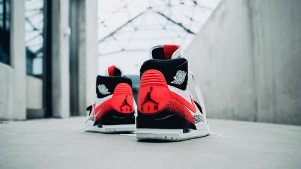 Nike Don C Jordan Legacy 312 Hot Lava Sko Til Mænd Grå Orange