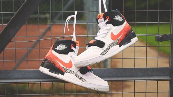 Nike Don C Jordan Legacy 312 Hot Lava Sko Til Mænd Grå Orange