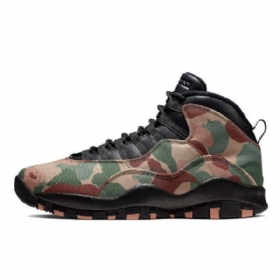 Nike Air Jordan 10 Desert Sko Til Mænd Camouflage Sort