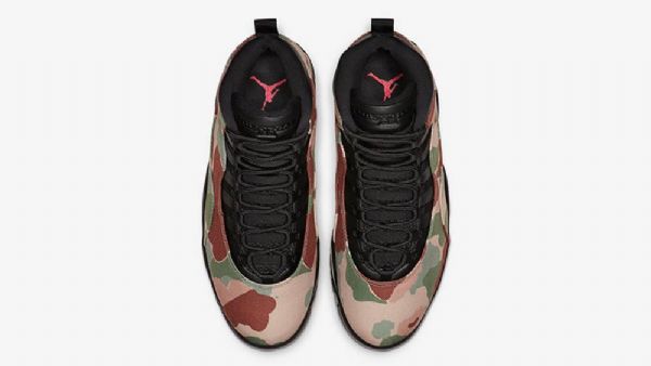 Nike Air Jordan 10 Desert Sko Til Mænd Camouflage Sort