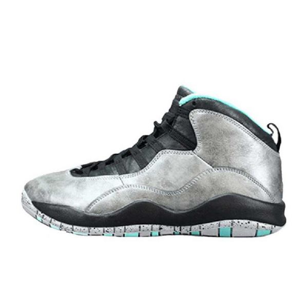 Nike Air Jordan 10 Lady Liberty Sko Til Mænd Sølv Sort