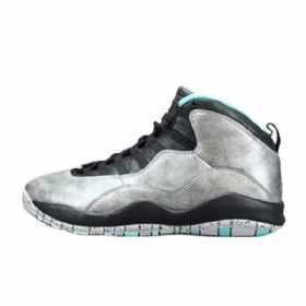 Nike Air Jordan 10 Lady Liberty Sko Til Mænd Sølv Sort