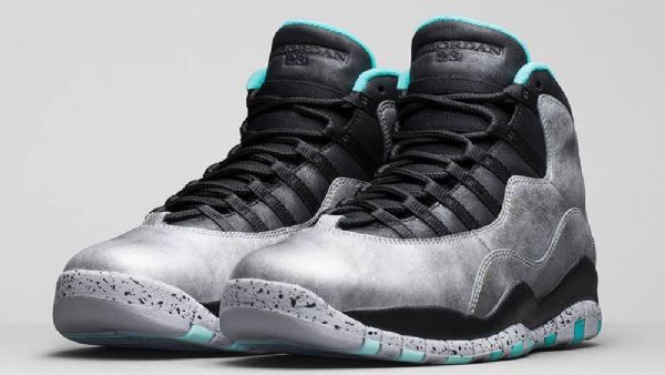 Nike Air Jordan 10 Lady Liberty Sko Til Mænd Sølv Sort
