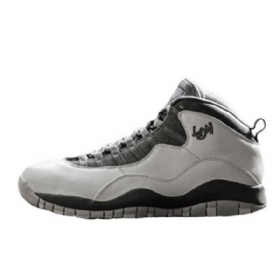 Nike Air Jordan 10 London Sko Til Mænd Sort Grå