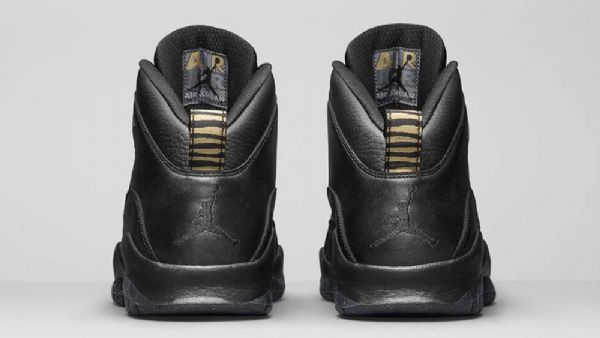 Nike Air Jordan 10 Nyc Sko Til Mænd Sort