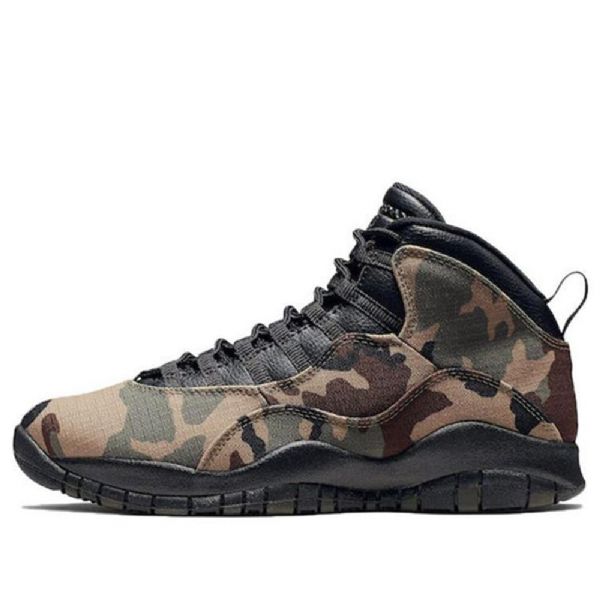 Nike Air Jordan 10 Retro Basketball Sko Til Mænd Camouflage