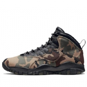 Nike Air Jordan 10 Retro Basketball Sko Til Mænd Camouflage