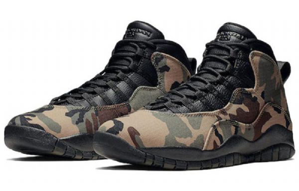 Nike Air Jordan 10 Retro Basketball Sko Til Mænd Camouflage