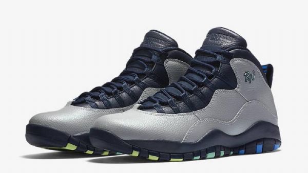Nike Air Jordan 10 Rio Brazil City Pack Sko Til Mænd Grå Marineblå