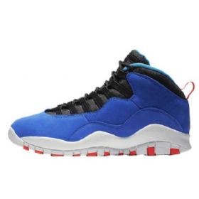 Nike Air Jordan 10 Tinker Sko Til Mænd Blå Sort