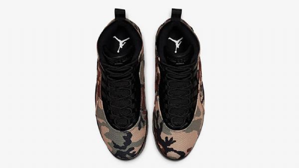 Nike Air Jordan 10 Woodland Sko Til Mænd Camouflage Sort