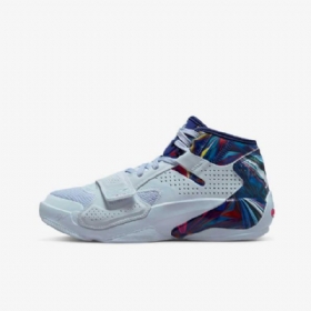 Nike Air Jordan Zion 2 Basketball Sko Til Børn Hvid Flerfarvet