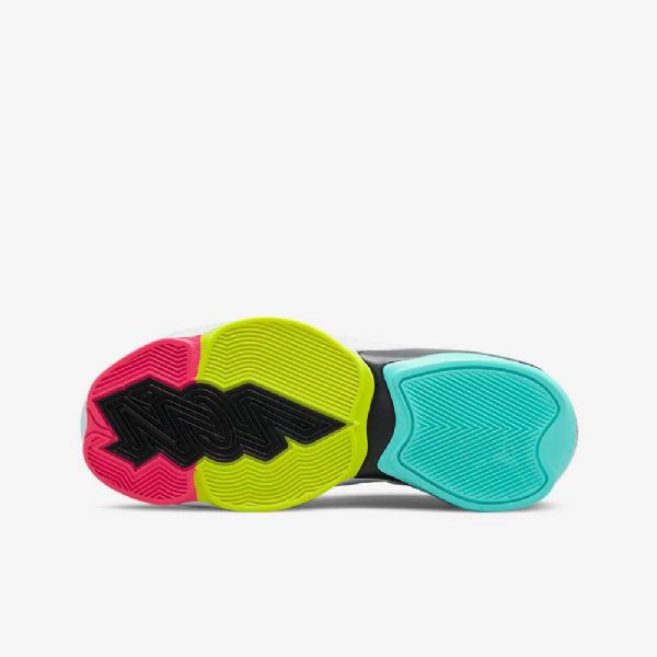 Nike Air Jordan Zion 2 Basketball Sko Til Børn Hvid Flerfarvet