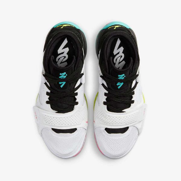 Nike Air Jordan Zion 2 Basketball Sko Til Børn Hvid Flerfarvet