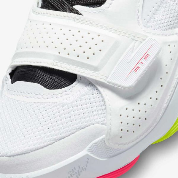 Nike Air Jordan Zion 2 Basketball Sko Til Børn Hvid Flerfarvet