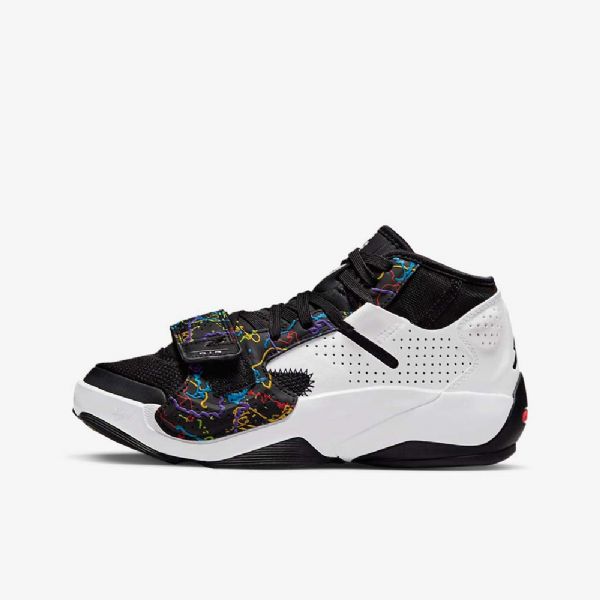 Nike Air Jordan Zion 2 Sko Til Børn Sort Grøn Hvid