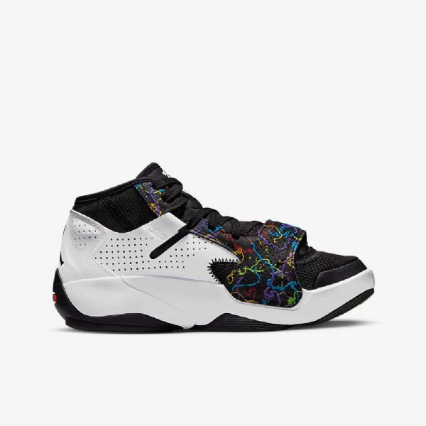 Nike Air Jordan Zion 2 Sko Til Børn Sort Grøn Hvid