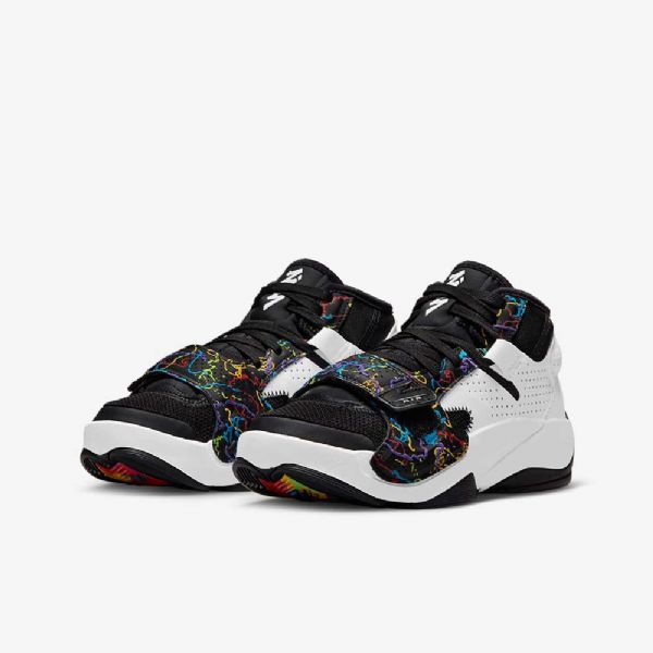 Nike Air Jordan Zion 2 Sko Til Børn Sort Grøn Hvid