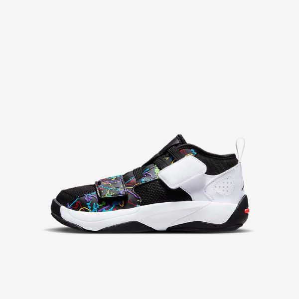 Nike Air Jordan Zion 2 Sko Til Børn Sort Grøn Hvid
