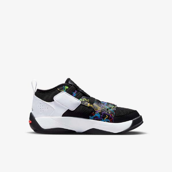 Nike Air Jordan Zion 2 Sko Til Børn Sort Grøn Hvid