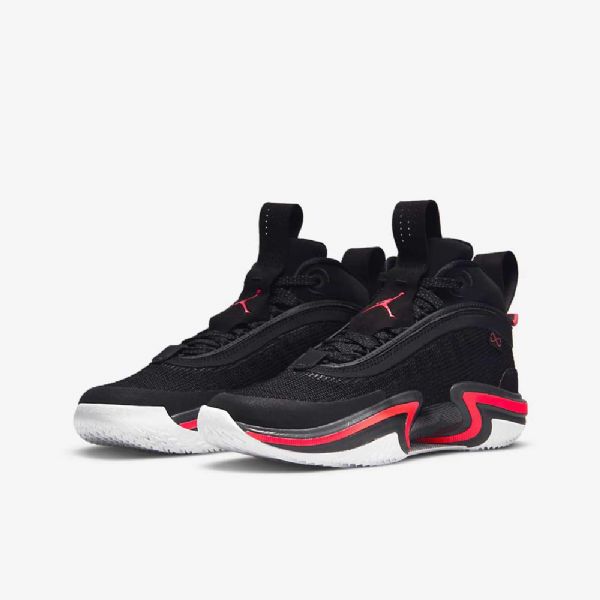Nike Air Jordan Xxxvi Basketball Sko Til Børn Sort