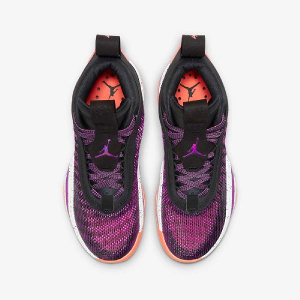 Nike Air Jordan Xxxvi Basketball Sko Til Børn Sort Hvid Mango