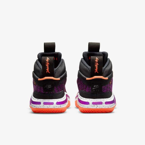 Nike Air Jordan Xxxvi Basketball Sko Til Børn Sort Hvid Mango