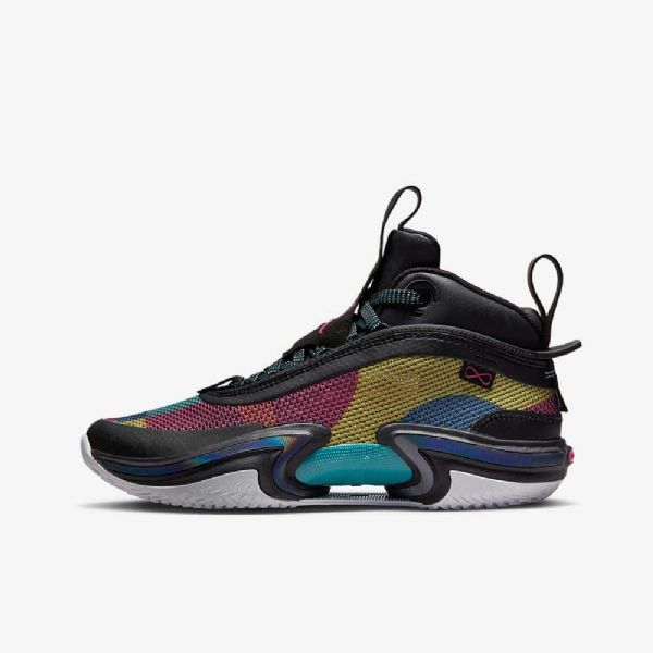 Nike Air Jordan Xxxvi Basketball Sko Til Børn Sort Lyserød