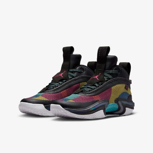 Nike Air Jordan Xxxvi Basketball Sko Til Børn Sort Lyserød