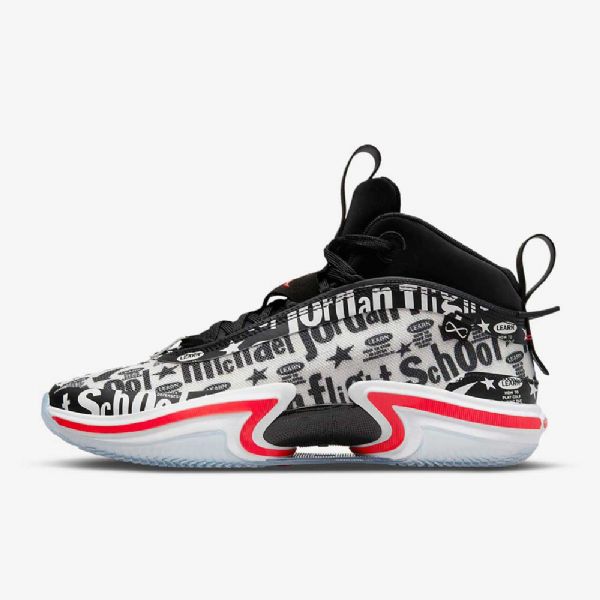 Nike Air Jordan Xxxvi Fs Basketball Sko Til Mænd Sort Hvid