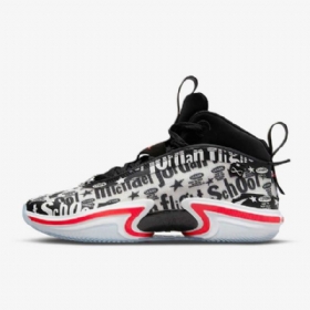 Nike Air Jordan Xxxvi Fs Basketball Sko Til Mænd Sort Hvid