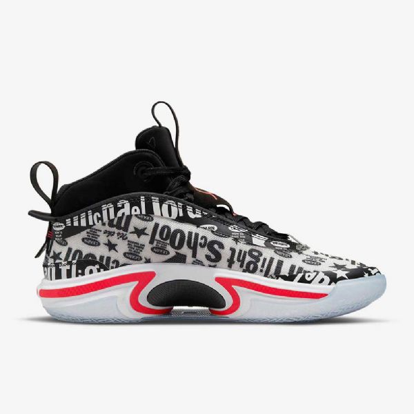 Nike Air Jordan Xxxvi Fs Basketball Sko Til Mænd Sort Hvid