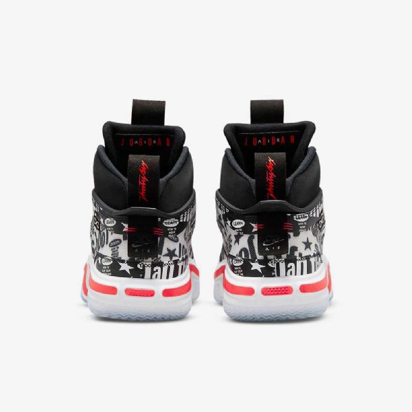 Nike Air Jordan Xxxvi Fs Basketball Sko Til Mænd Sort Hvid