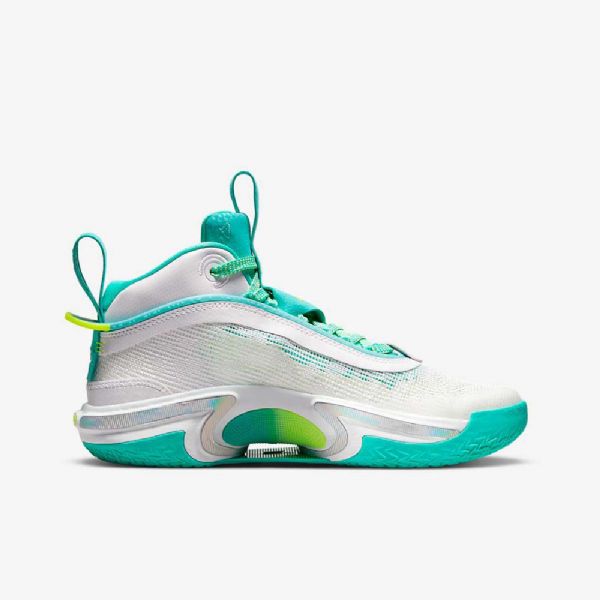 Nike Air Jordan Xxxvi Guo Basketball Sko Til Børn Hvid Sølv